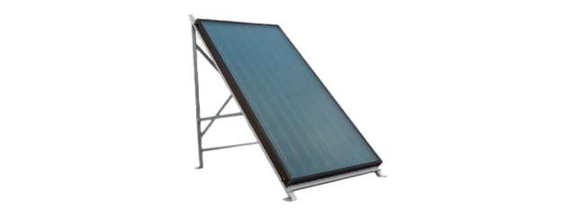 Ejemplo de panel solar térmico plano