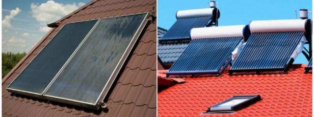Ejemplos de paneles solares térmicos